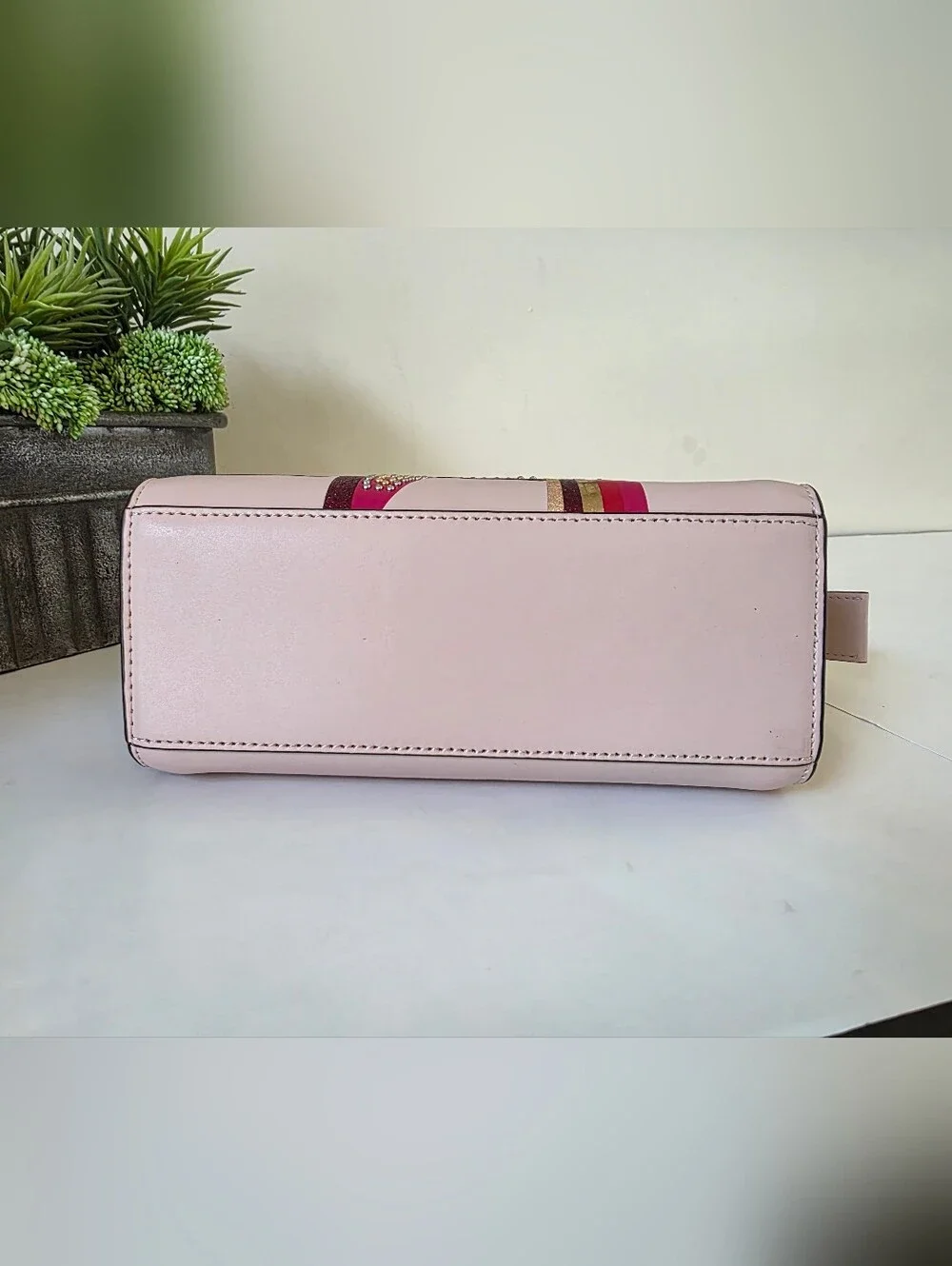 Michael Kors Selma Studded Firework Messenger Crossbody Bag Pink Multi